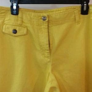 Sunny Yellow Capris